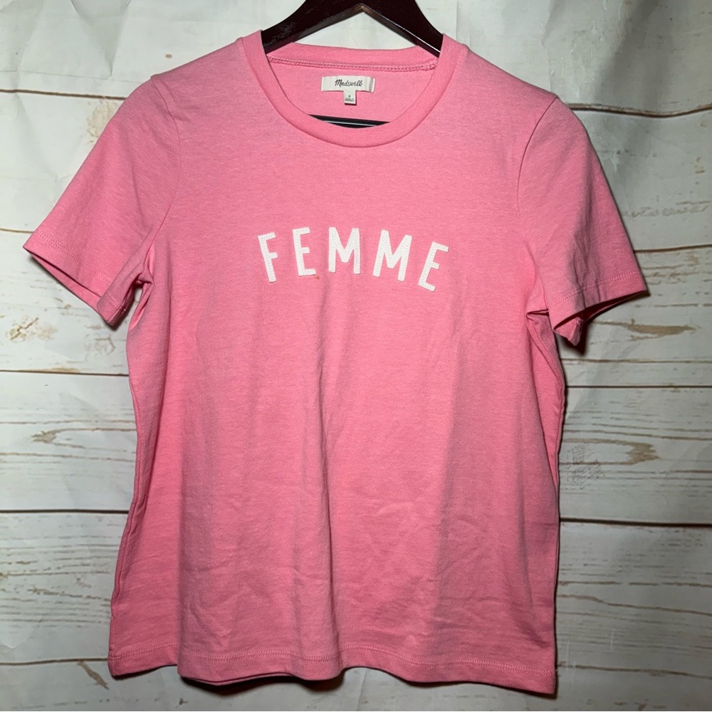 Madewell • FEMME • Shirt • Pink • 100% Cotton • Small - Picture 7 of 8